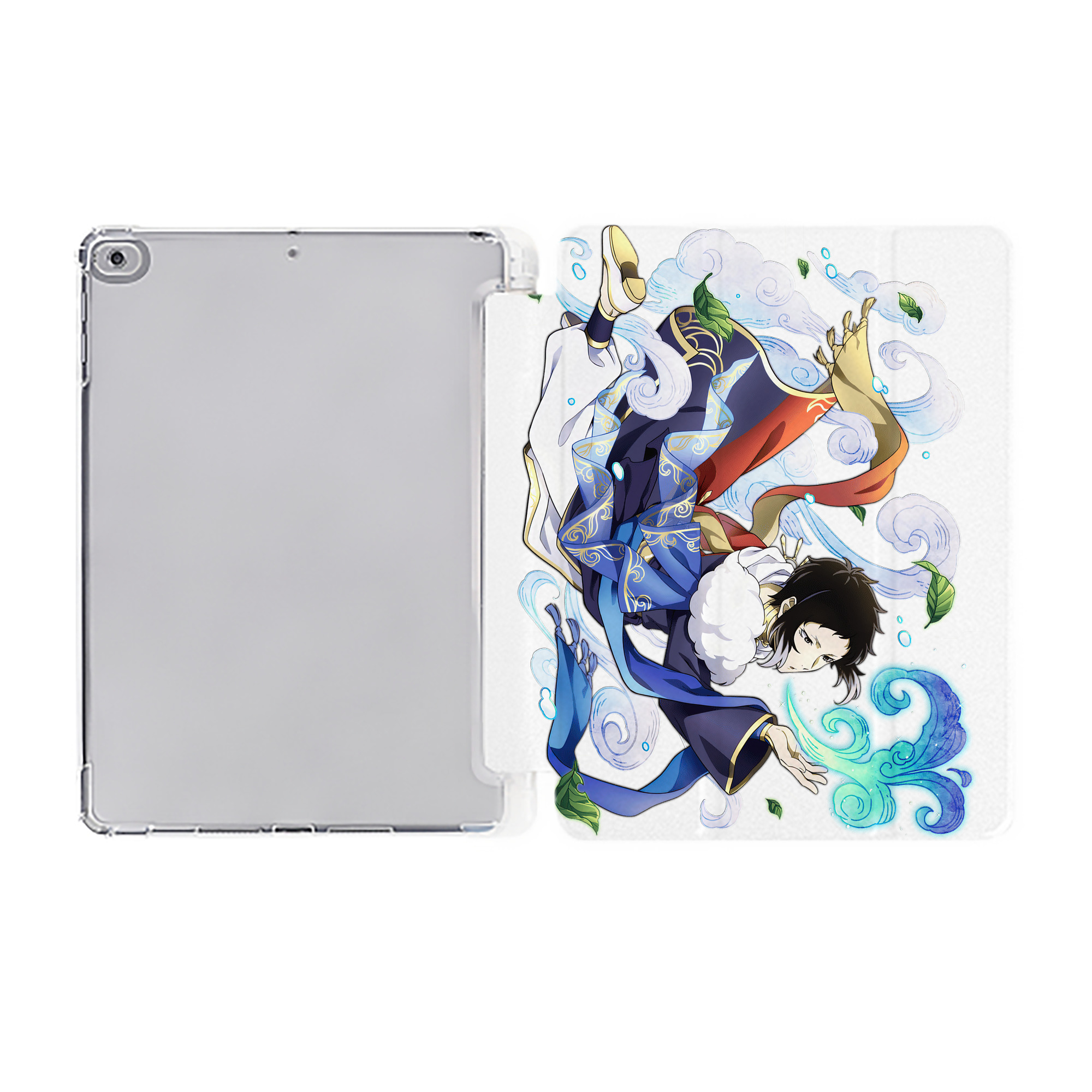 （画像用） 文豪ストレイドッグス Bungo Stray Dogs IPad ケース ペン収納付き 三つ折りスタンド PUレザー×シリコン 対応機種9.5/10.5/10.9インチ